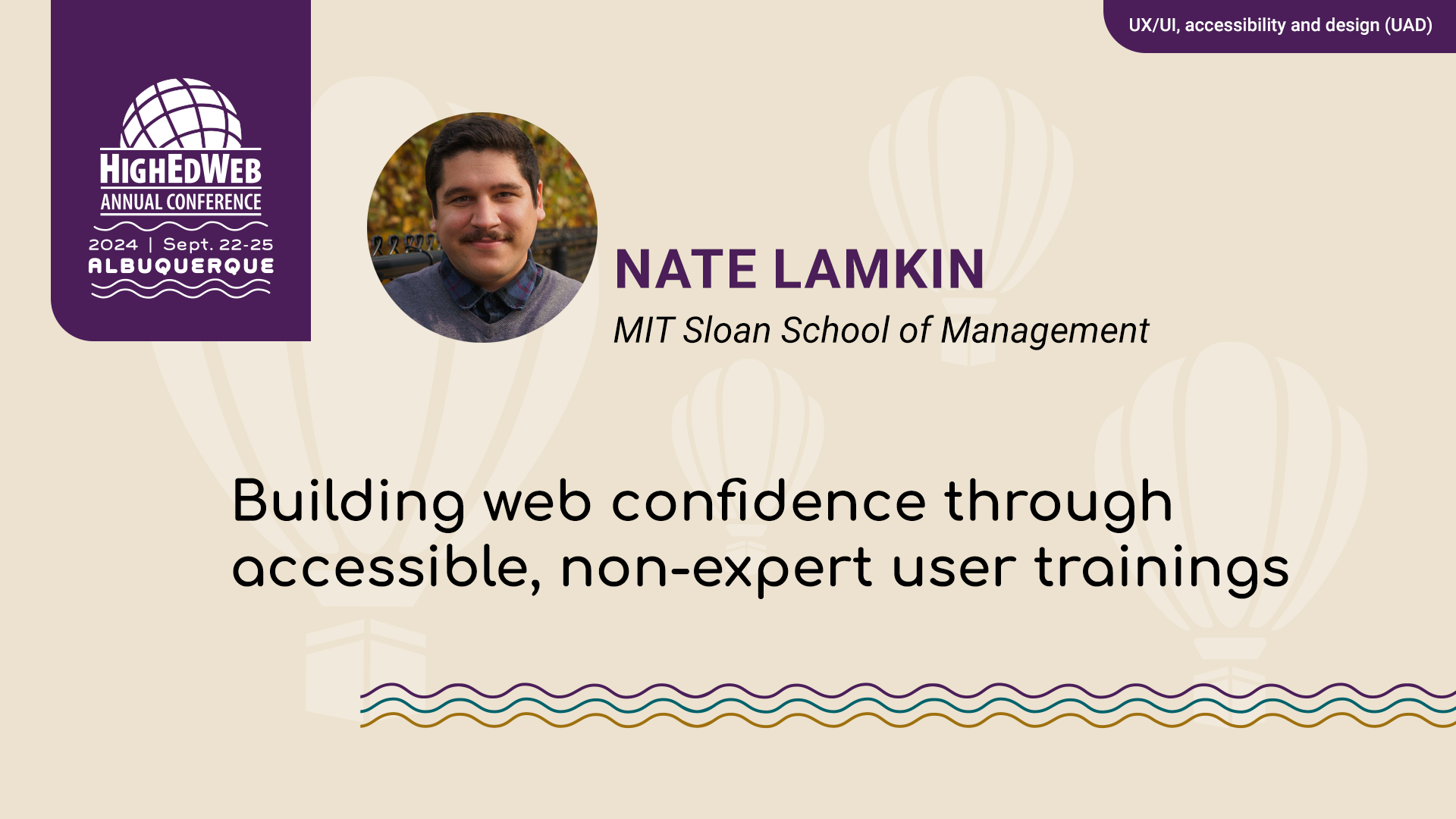 Building web confidence through accessible, non-expert user trainings