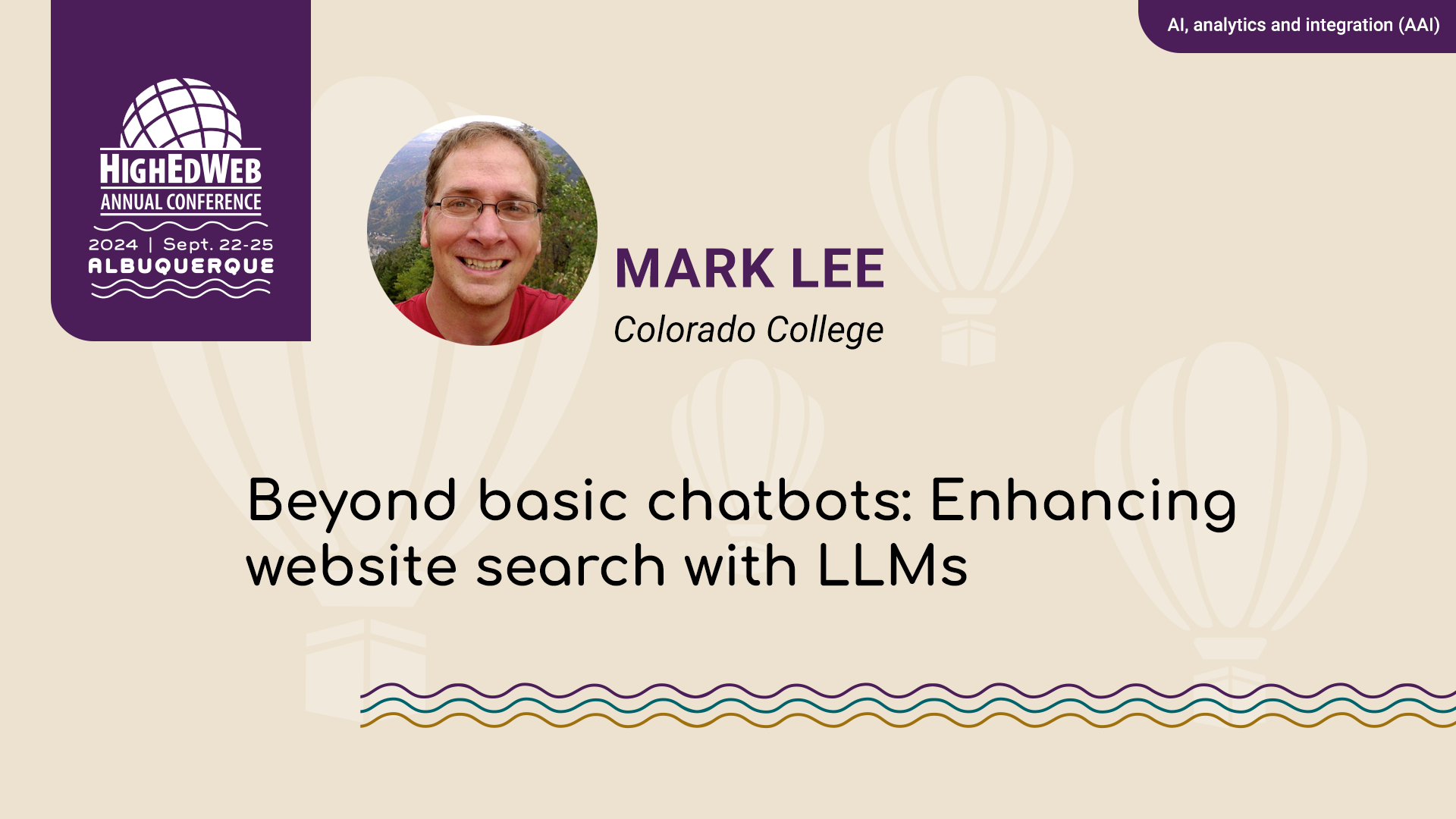 Beyond basic chatbots: Enhancing website search with LLMs at 2024 Annual Conference