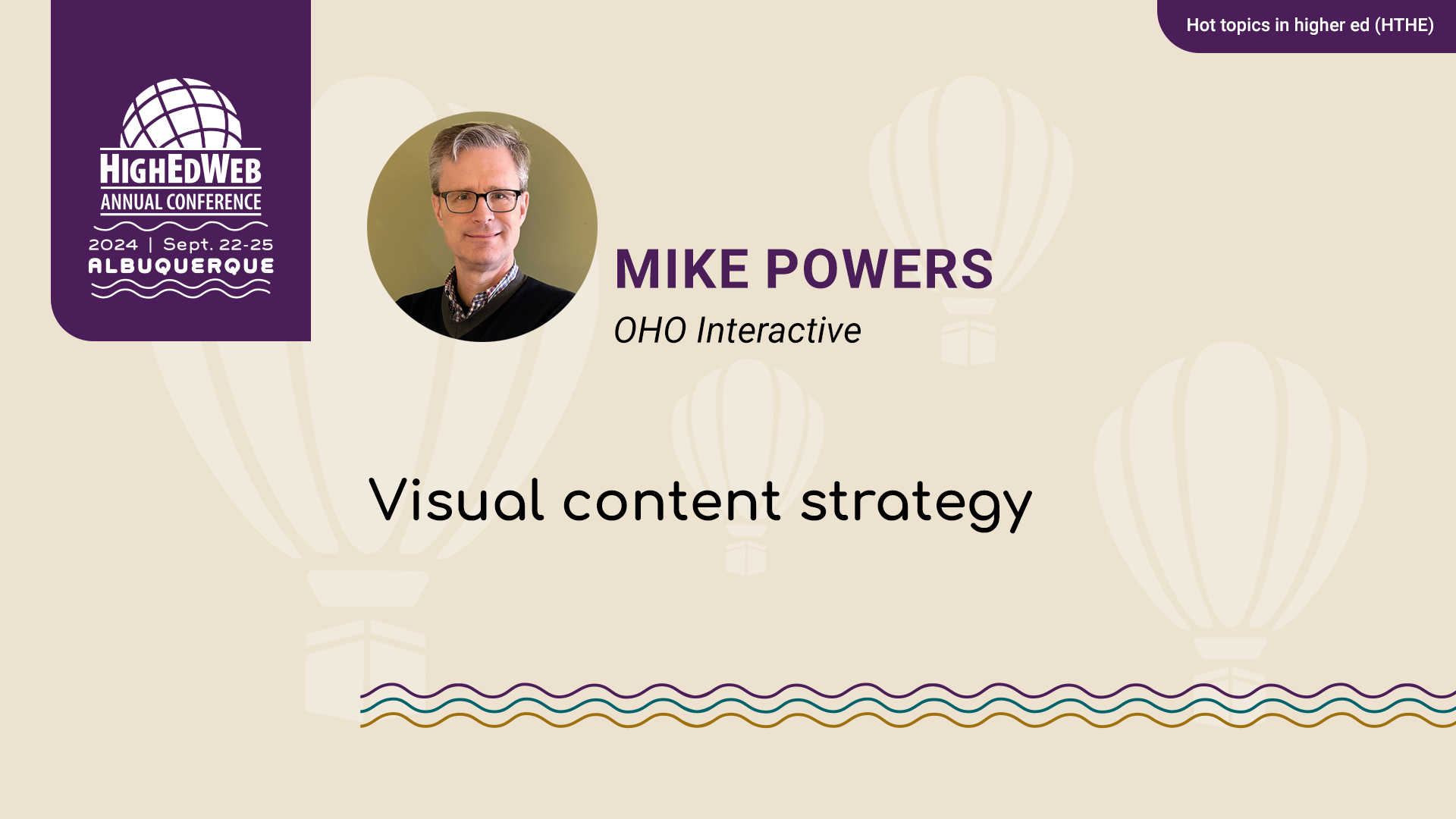 Visual content strategy at 2024 Annual Conference