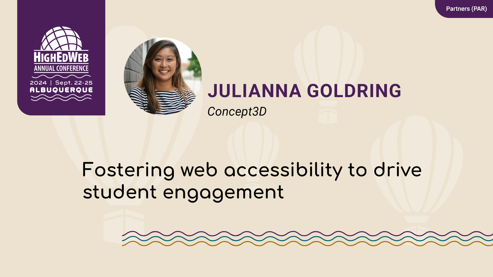 Fostering web accessibility to drive student engagement at 2024 Annual Conference