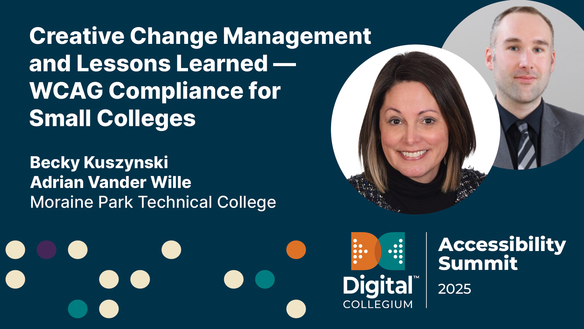 Creative change management and lessons learned — WCAG compliance for small colleges