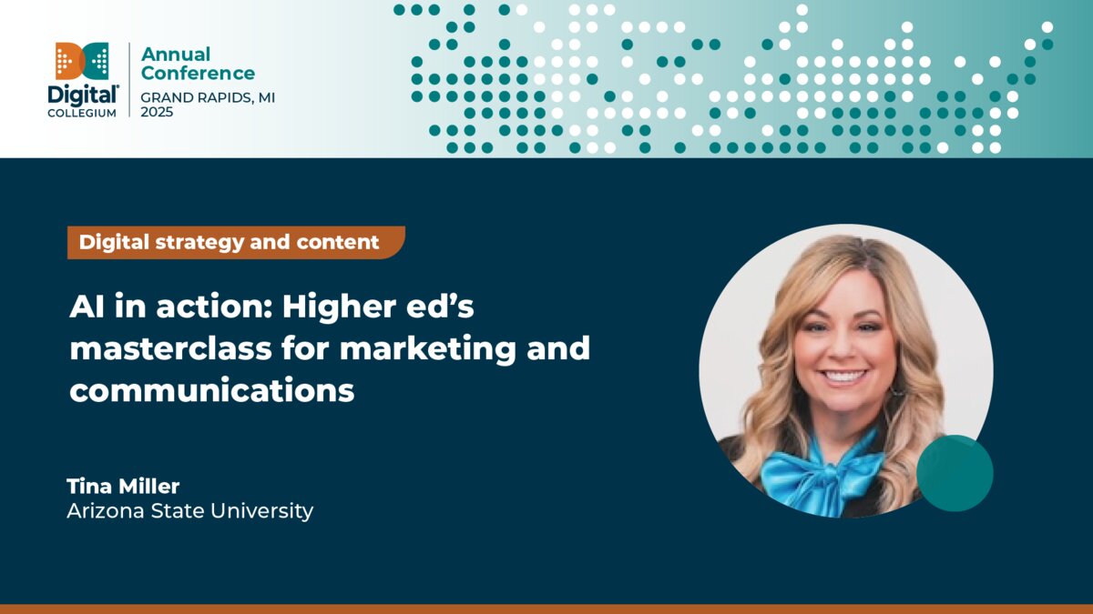 AI in action: Higher ed’s masterclass for marketing and communications
