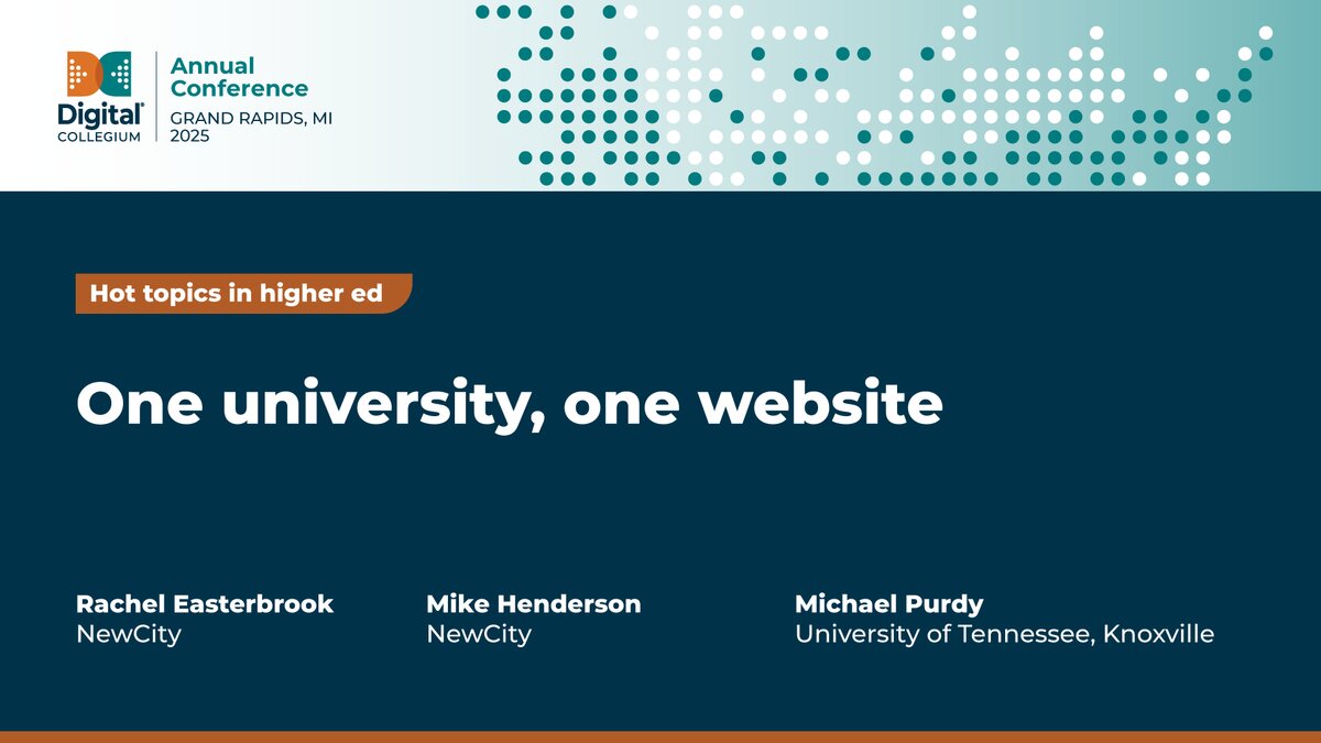 One university, one website