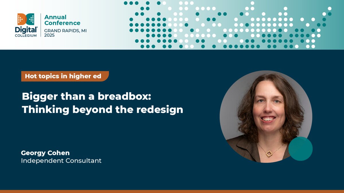 Bigger than a breadbox: Thinking beyond the redesign
