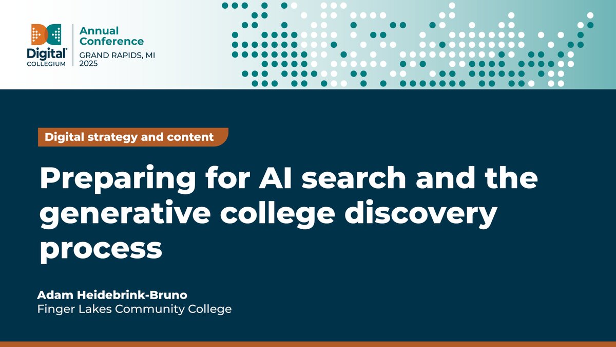 Preparing for AI search and the generative college discovery process