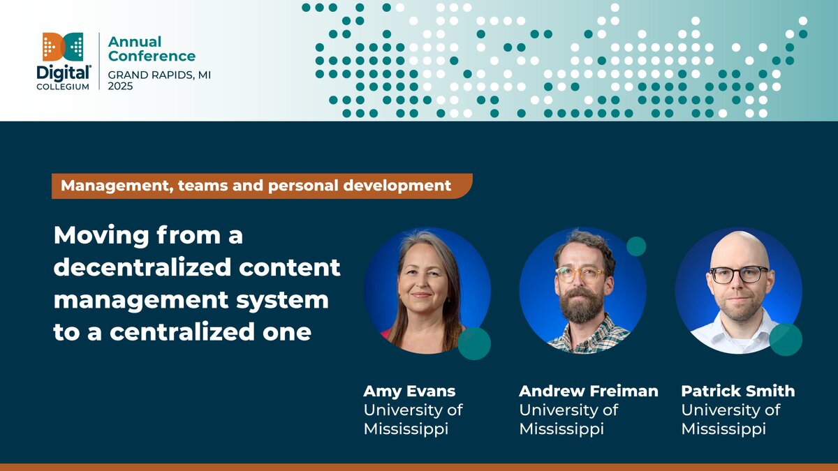 Moving from a decentralized content management system to a centralized one