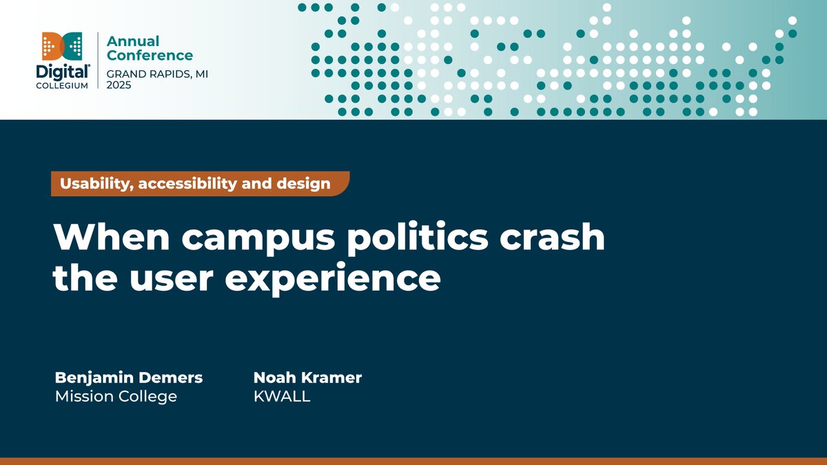 When campus politics crash the user experience