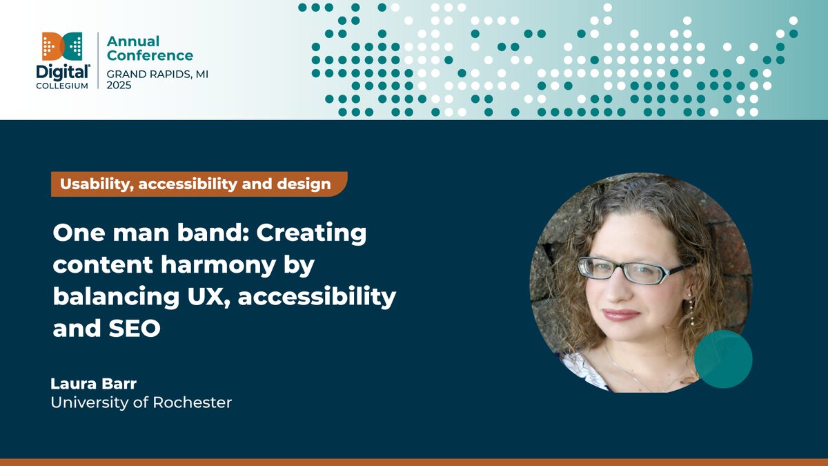 One man band: Creating content harmony by balancing UX, accessibility and SEO