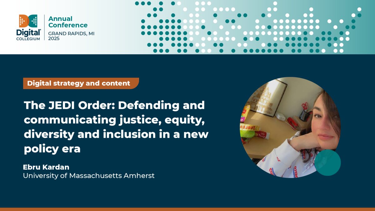 The JEDI Order: Defending and communicating justice, equity, diversity and inclusion in a new policy era