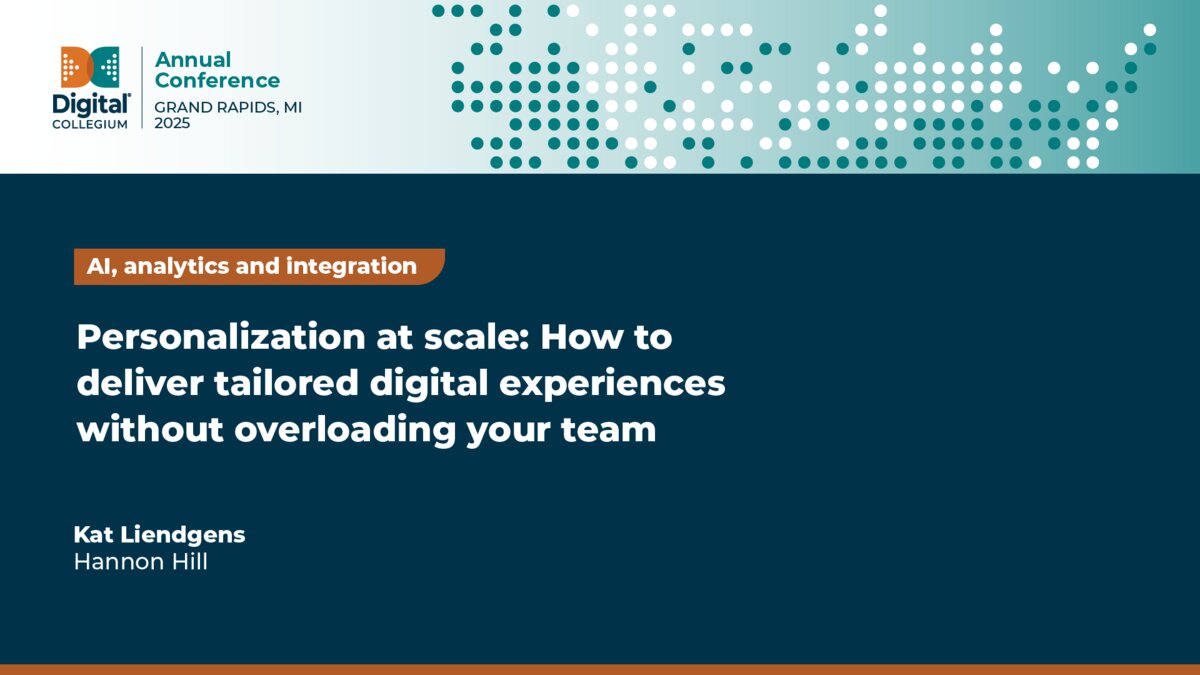 Personalization at scale: How to deliver tailored digital experiences without overloading your team