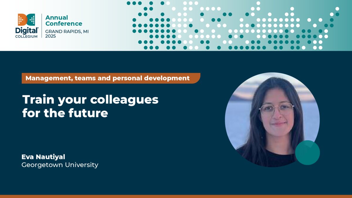 Train your colleagues for the future