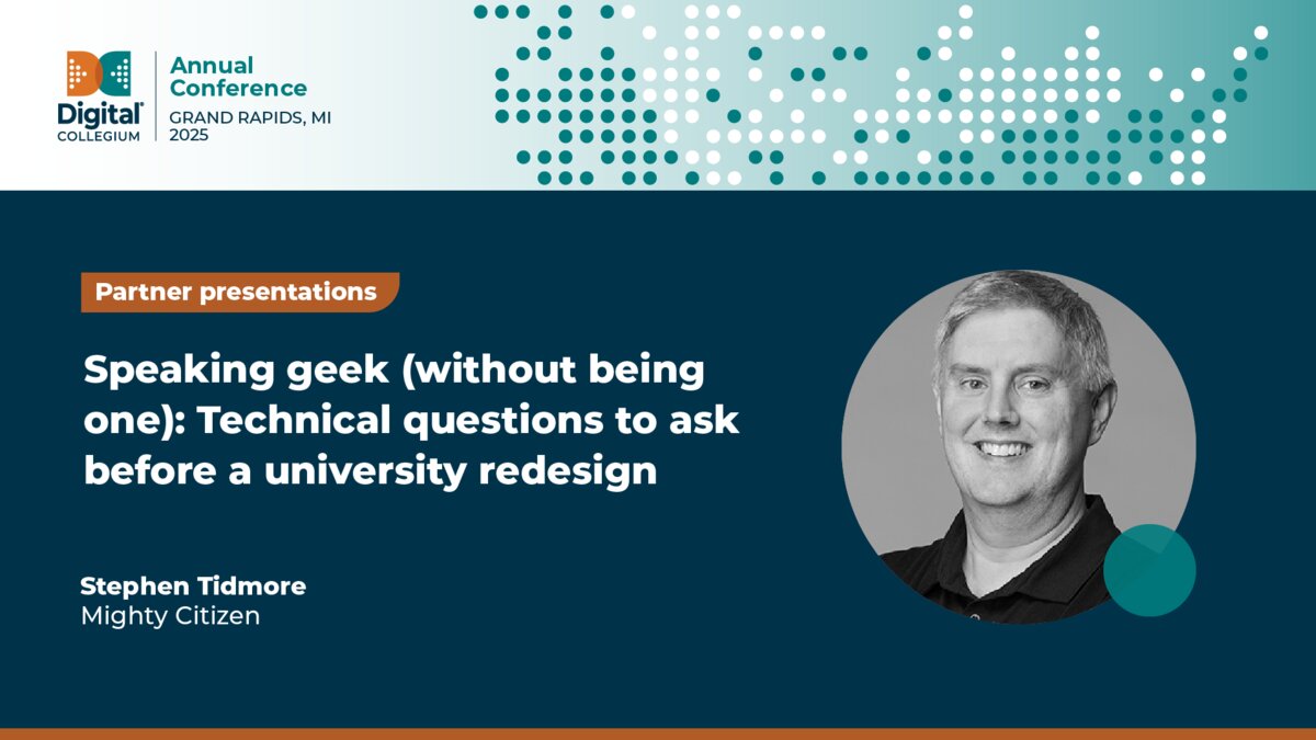 Speaking geek (without being one): Technical questions to ask before a university redesign