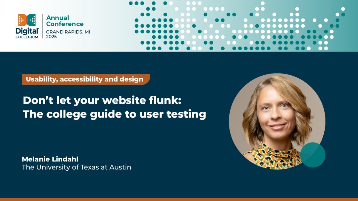 Don’t let your website flunk: The college guide to user testing