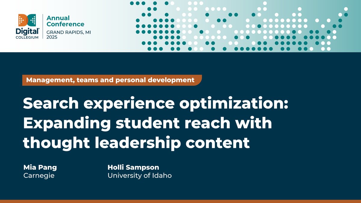 Search experience optimization: Expanding student reach with thought leadership content