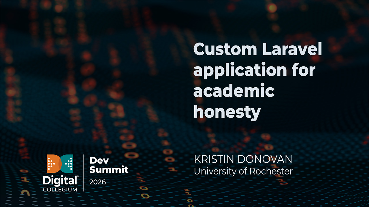 Custom Laravel application for academic honesty