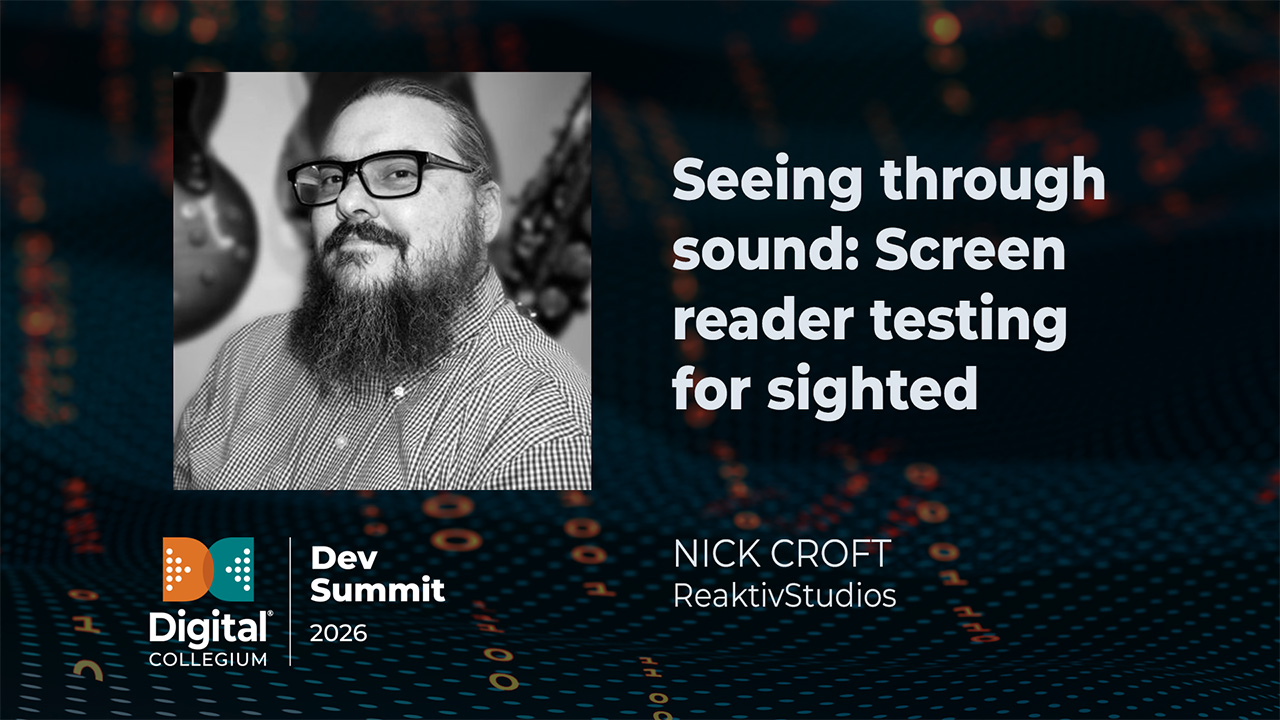 Seeing through sound: Screen reader testing for sighted teams