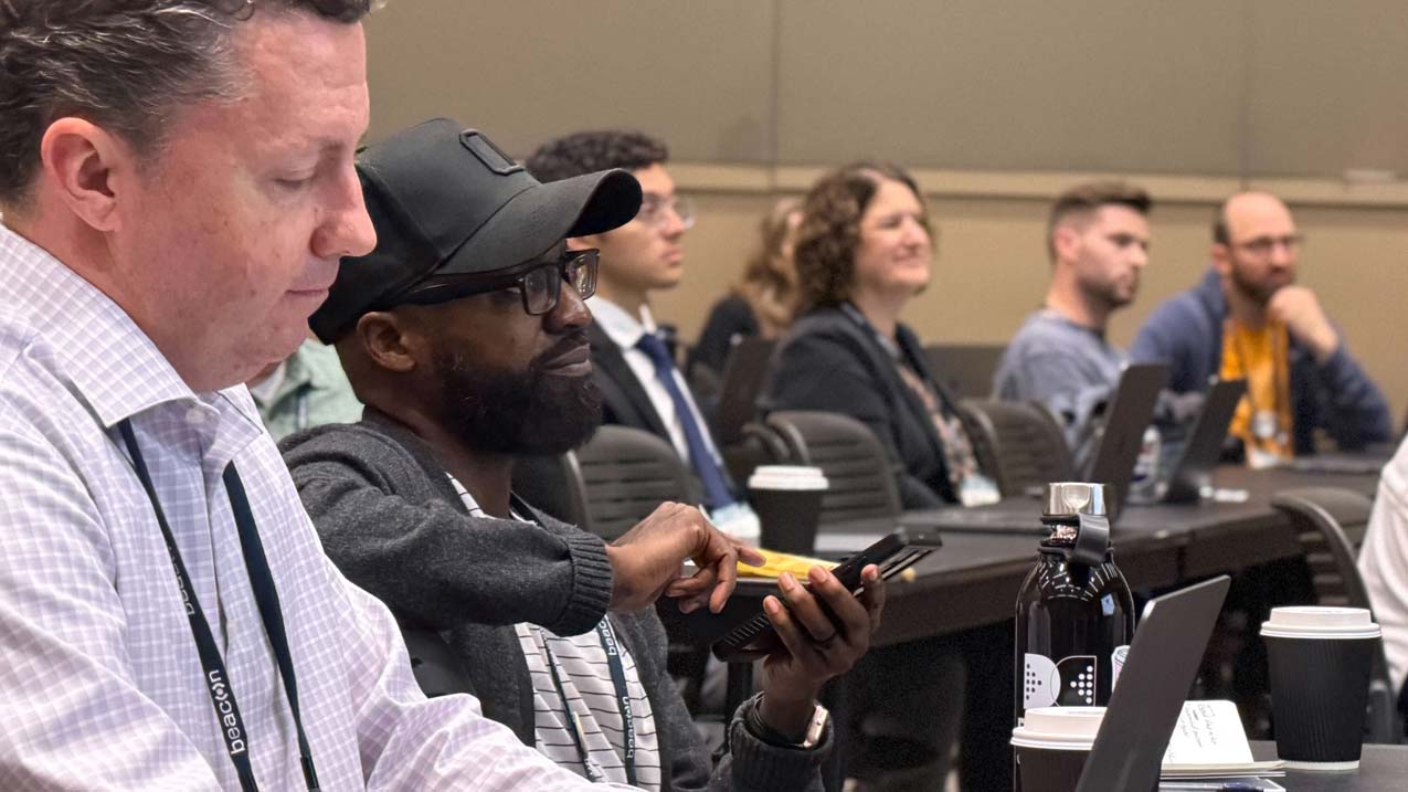 Attendees at annual conference learn during a session