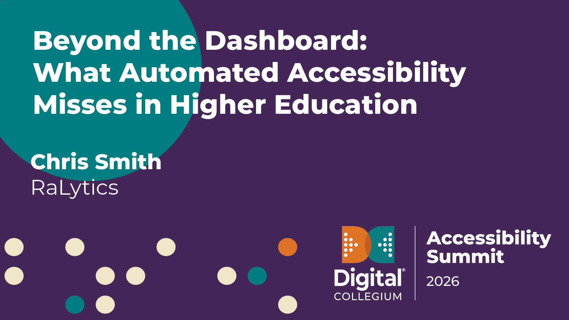 Beyond the dashboard: What automated accessibility misses in higher education