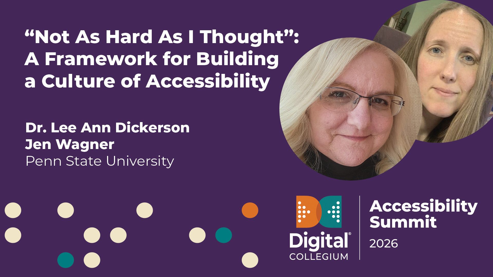 Not as hard as I thought: A framework for building a culture of accessibility