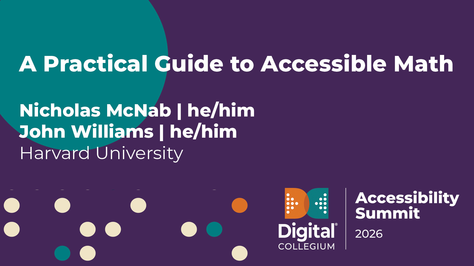 A practical guide to accessible math