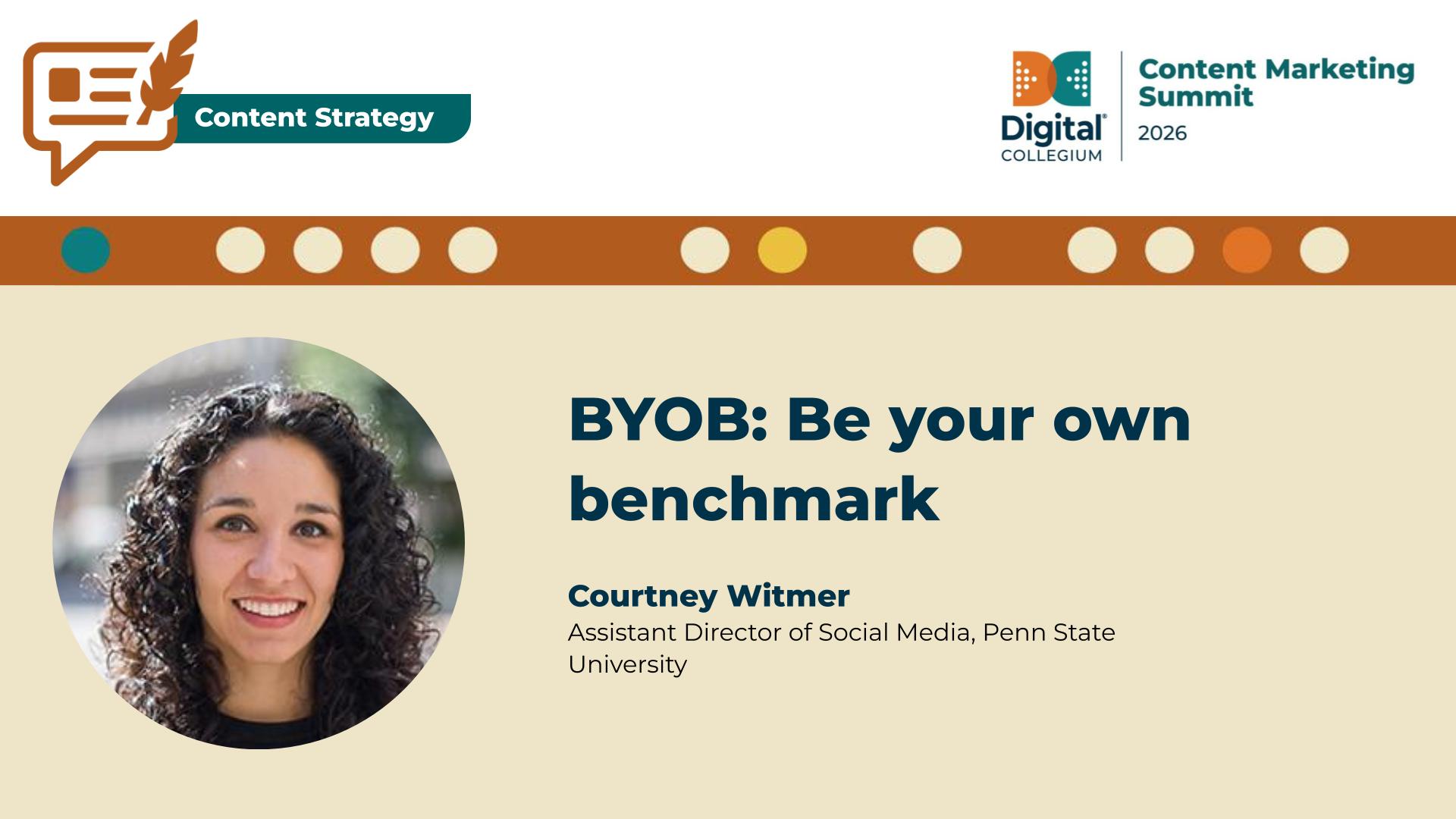 BYOB: Be your own benchmark