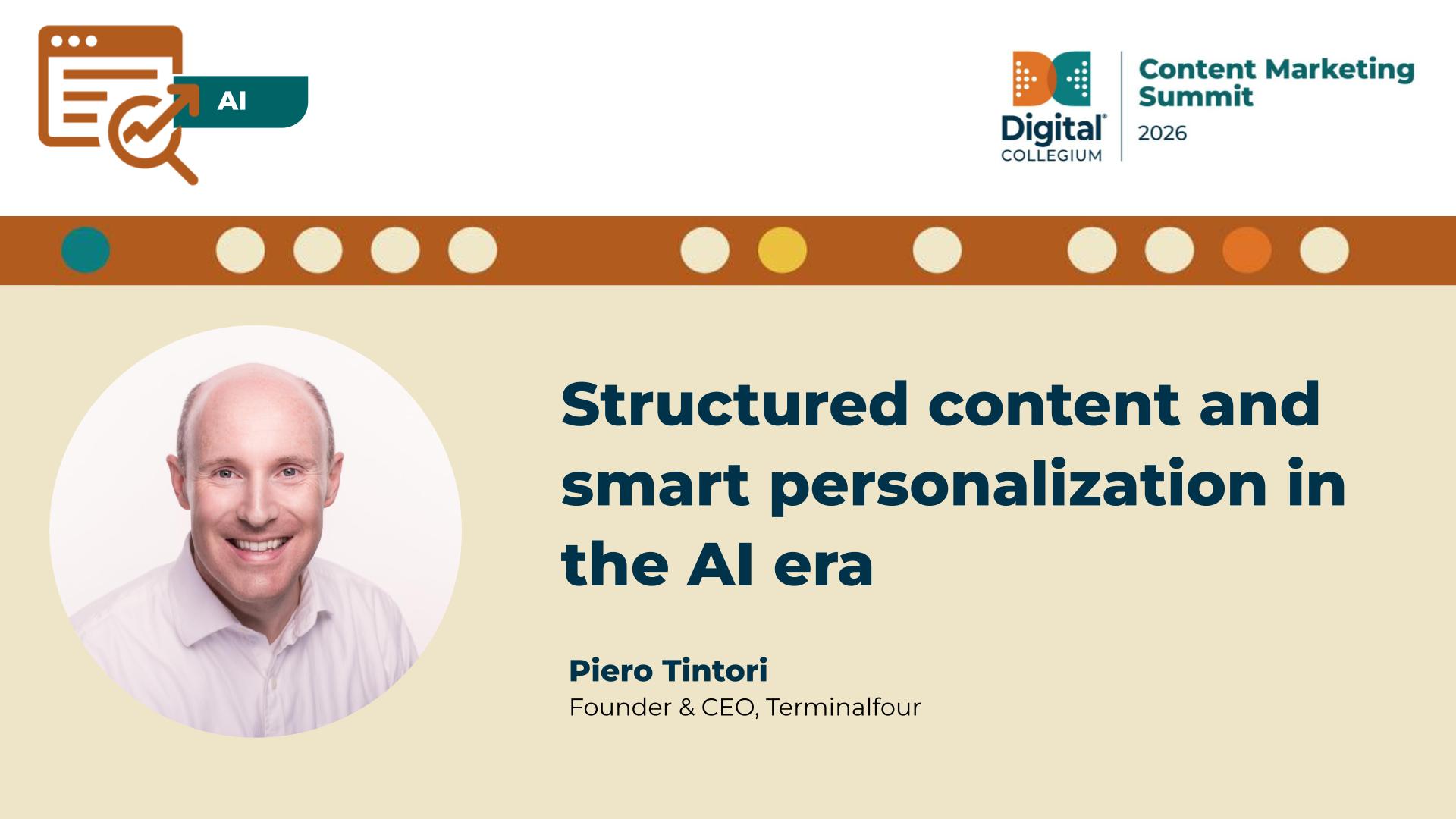 Structured content and smart personalization in the AI era
