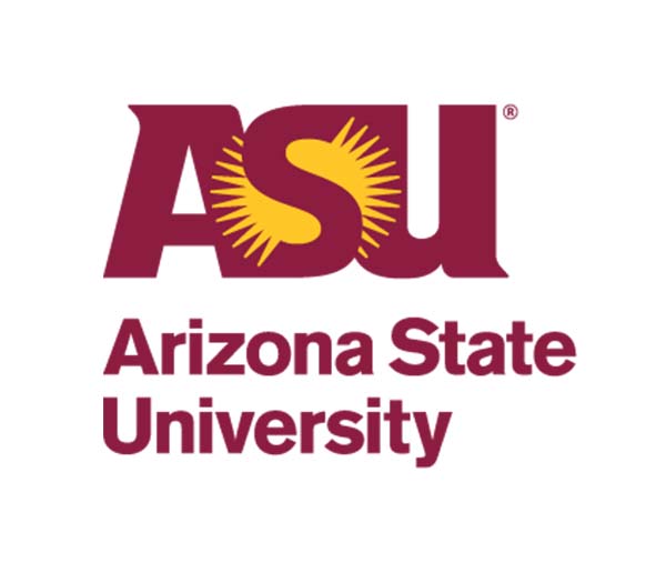 Arizona State University logo.